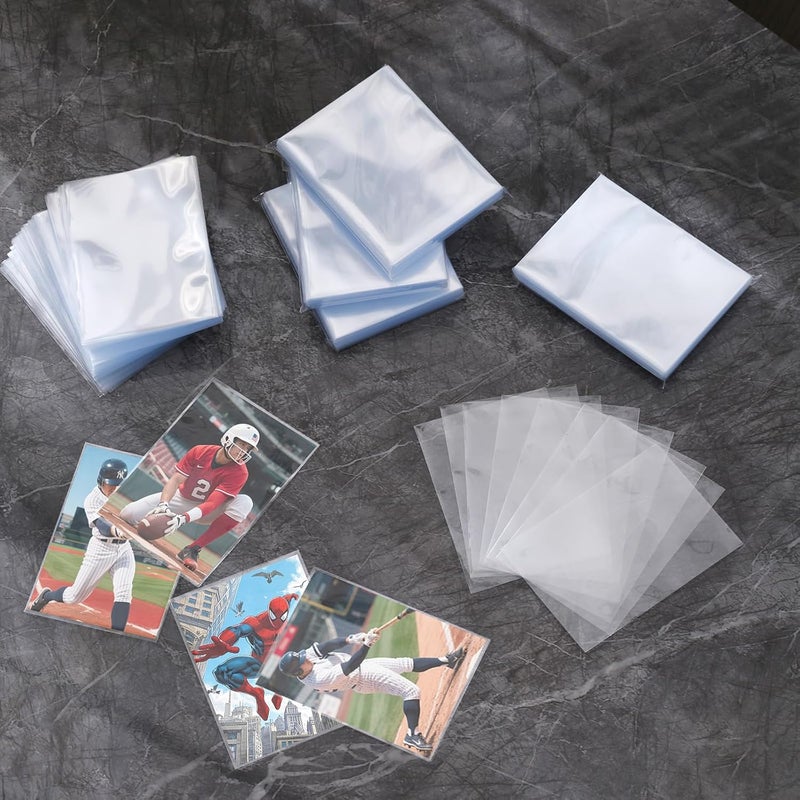 Empsun 600 Count Clear Trading Card Sleeves, Soft Penny Sleeves Protectors Fit for Standard Cards, Sports Cards, TCG/MTG Game Cards, Baseball Cards - Image 3